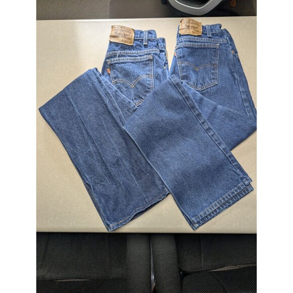 Vintage Levis Jeans 90s 517 Orange Tab 31x36 Bootcut Denim USA 2 Pair - Picture 3 of 13